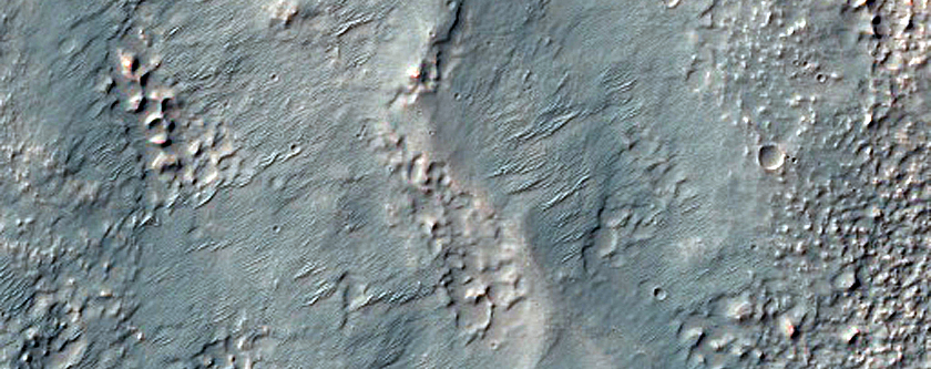 Curved Ridge South of Coracis Fossae