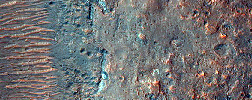Possible Chlorides Exposed in Wall of Coogoon Valles