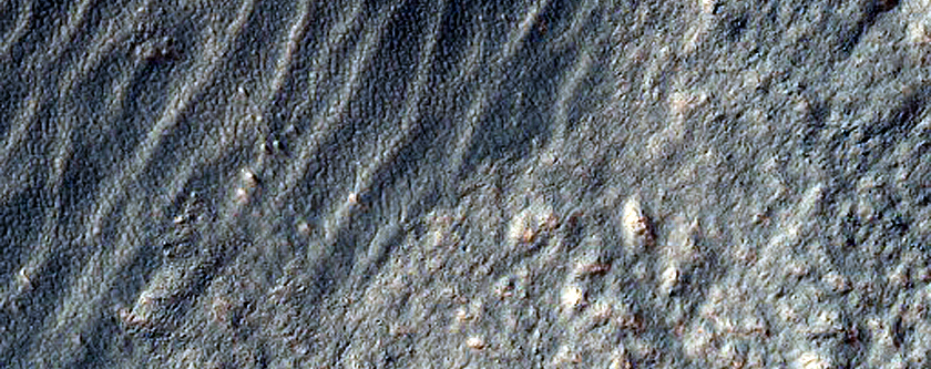 Fretted Terrain Valley and Massif Contact