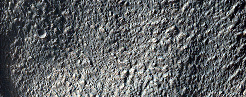 Possible Tongue-Shaped Glacier in a Crater in Promethei Terra