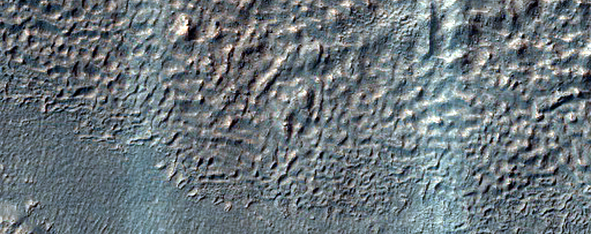 Crater Deposits Northeast of Argyre Planitia