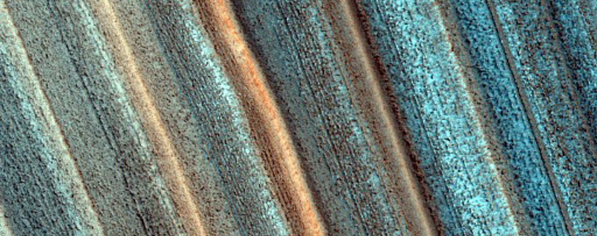 Exposure of North Polar Layered Deposits