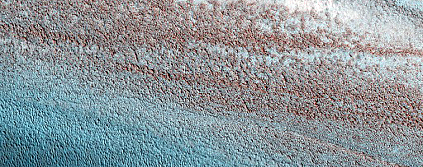 Exposure of North Polar Layered Deposits