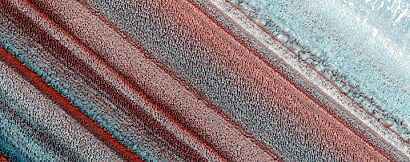 Exposure of North Polar Layered Deposits