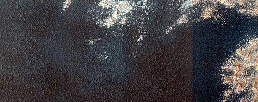 Dune Interaction with Residual Polar Ice