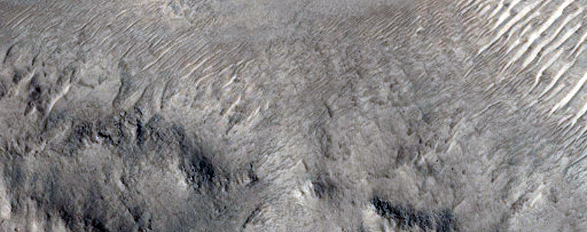 Valley Incision in Crater