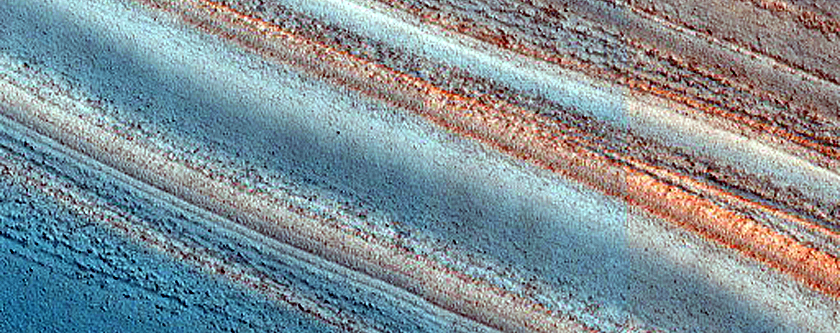 Exposure of North Polar Layered Deposits