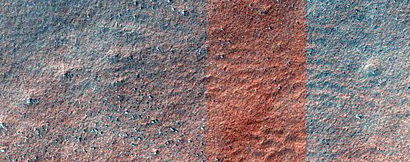 Equator Facing Gullies in East Argyre Region
