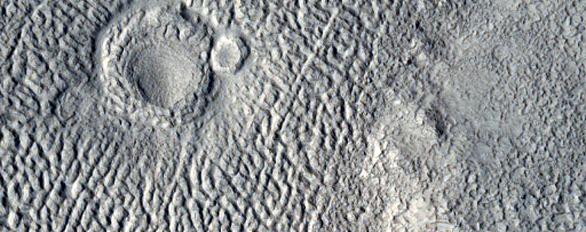 Low Albedo Glacier Tongue in Arabia Terra