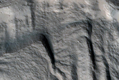 North Pole Facing Deposit in Crater