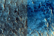 Isolated Dunes and Sand Patches East of Jezero Crater
