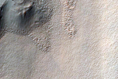 Margin of Smooth Lobate Deposit in Nereidum Montes
