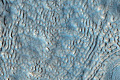 Flow Lineations and Albedo Variations on Debris Apron