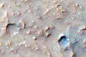 Lava Flow Spilling into Graben in Daedalia Planum
