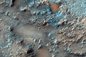 Intersecting Flows East of Huygens Crater