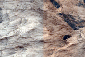 Mass Wasting Feature in Ganges Chasma