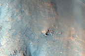 Suite of South Facing Gullies above Lobate Debris Apron