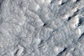Depression and Landforms on Lower Arsia Mons West Flank
