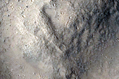 Landforms near Nepenthes Mensae