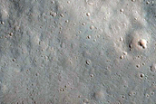 North Pole Facing Deposit in Crater