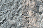 Possible Thin Glacial Lobe in Young Crater