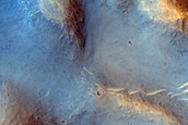 Possible Eroded Crater in Kasei Valles
