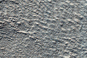 Flow and Banded Terrain on Hellas Planitia Floor
