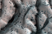 Abalos Undae Polar Crater Dunes