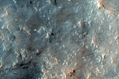Megabreccia on Floor of Baldet Crater