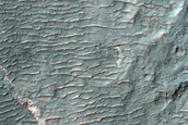Light-Toned Deposits North of Eberswalde Crater