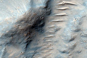 Terrain East of Al Qahira Vallis