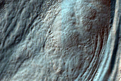 Margin of Highly Fluidized Ejecta in Nereidum Montes