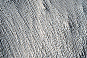 Landforms South of Padus Vallis