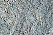 North-Pole-Facing Deposit in Crater