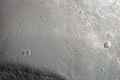 North-Pole-Facing Deposit in Crater