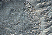 Layered Deposits in Crater in Nereidum Montes
