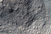 Crater in Hellas Planitia with Steep Slopes