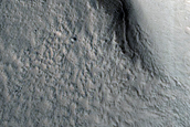 North-Pole-Facing Deposit in Crater