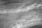 Ridges in Hellas Planitia