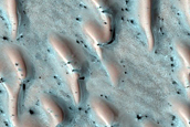 Translucent Ice on Dunes