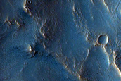 Fan or Delta Deposits in Northeast Hargraves Crater