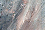 Southern Canyon Wall in East Coprates Chasma