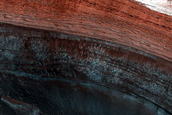 Steep Scarp in North Polar Layered Deposits
