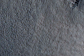North-Pole-Facing Deposit in Crater