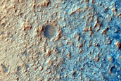 Interior of Crater near Medusae Fossae Formation