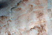 Possible Mafic Minerals East of Leighton Crater Rim