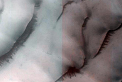 Abalos Undae Polar Crater Dunes