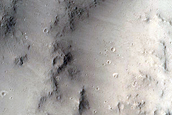 Layers in Crater in Cerberus Fossae