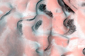 East Louth Crater Ice and Dune Seasonal Monitoring