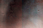 Exposed Crater Rim Deposits near Oxia Planum